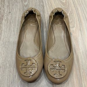 Tory Burch tan flats